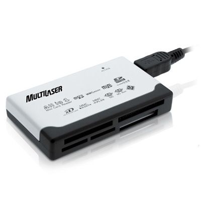 DRIVE LEITOR CARTAO DE MEMÓRIA MULTILASER AC076 USB