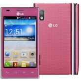 Celular Desbloqueado LG Optimus L5 Rosa com Dual Chip, Tela